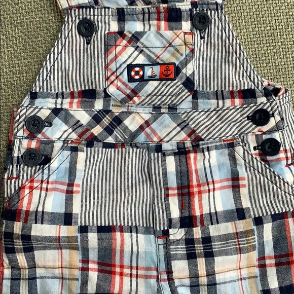 Little Me short overalls with matching polo shirt - Picture 4 of 8